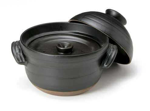 楽天市場】大黒ごはん鍋 黒 4合炊き【萬古焼 万古焼】[ふっくら炊飯鍋