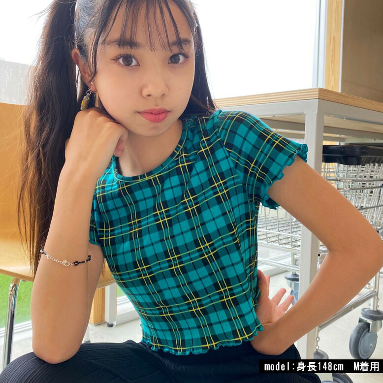 楽天市場】【日本製/綿100％】チェックメロウチビT【メール便8】T