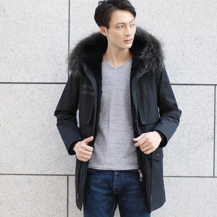 楽天市場】【4h限定20%off】モッズコート メンズ ロング ファー フード