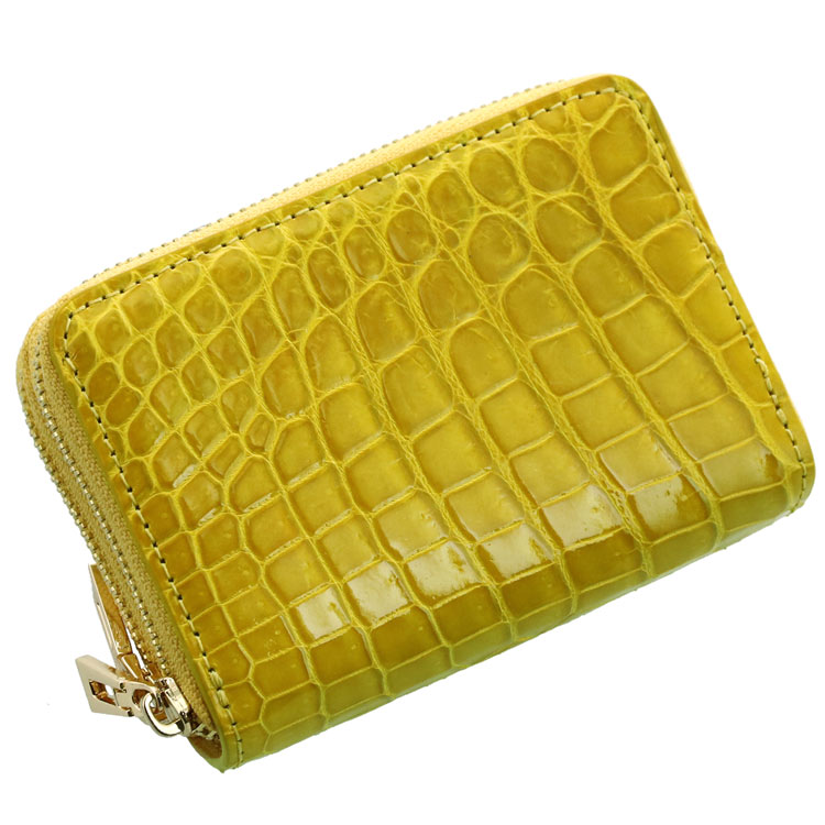 楽天市場】クロコダイル Wファスナー ミニ財布 メンズ ラウンド