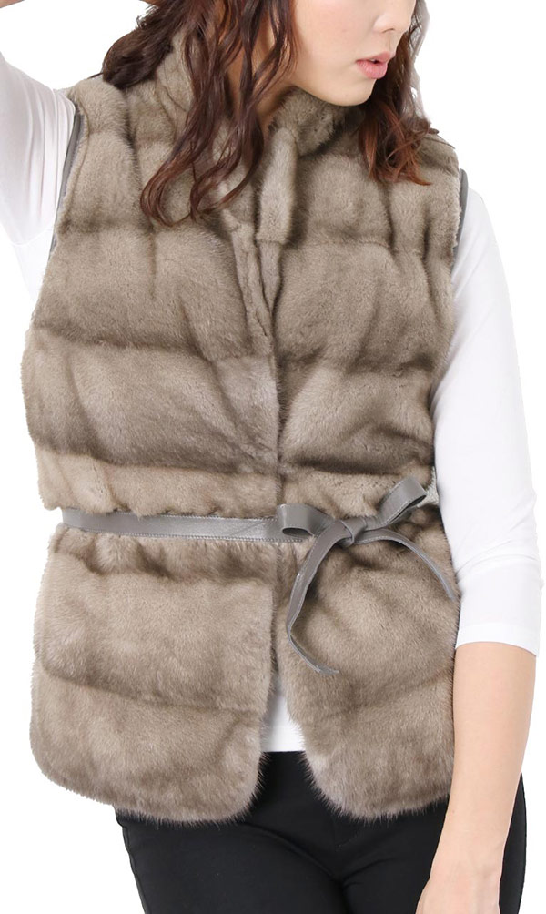 楽天市場】【40%offクーポン】ミンク ラム革 カシミヤ ニット