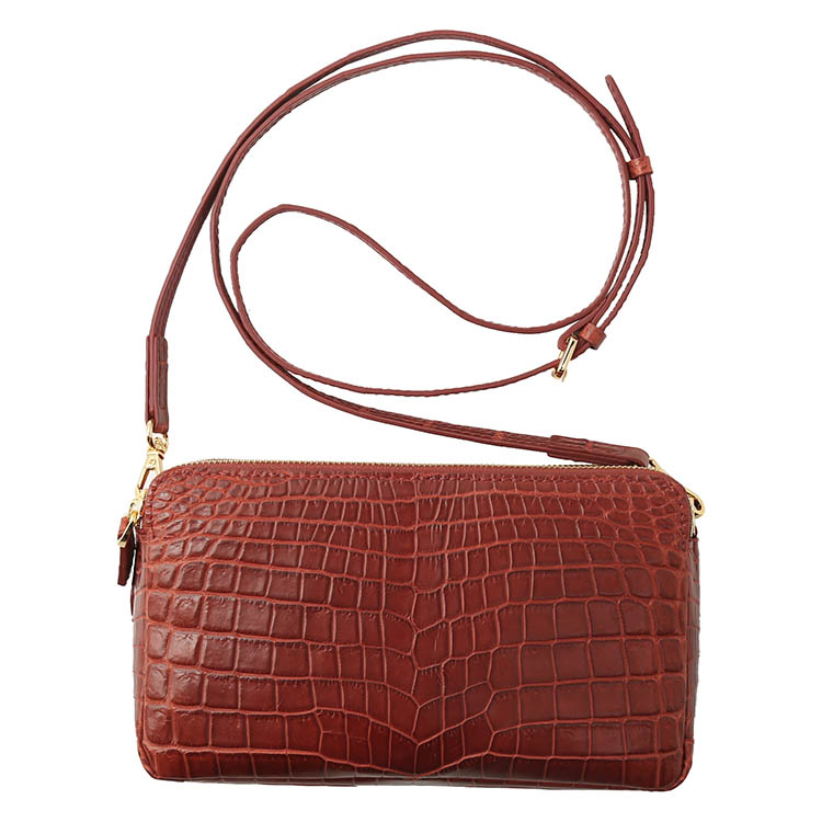 楽天市場】ナイルクロコダイル ショルダーバッグ マット加工