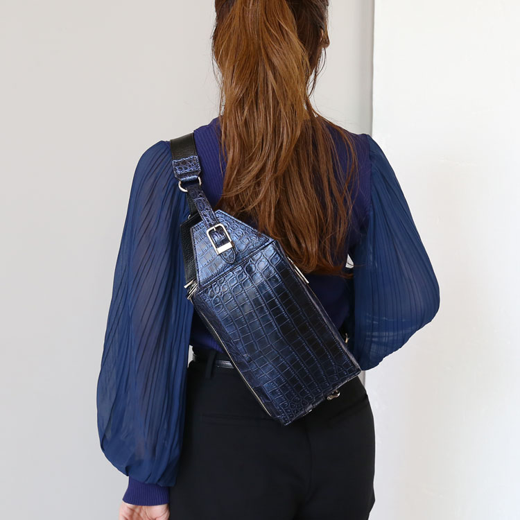 楽天市場】クロコダイル ボディバッグ レディース 日本製 マット 加工