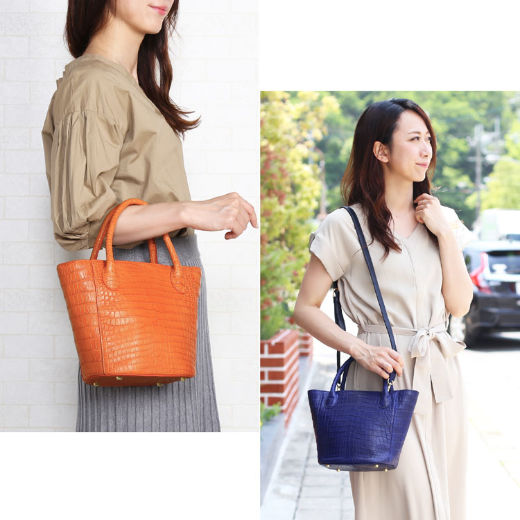 楽天市場】【期間限定価格】ナイル クロコダイル 2WAY バッグ マット