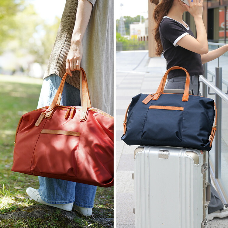 楽天市場】【楽天1位】ボストンバッグ レディース HALEINE ナイロン