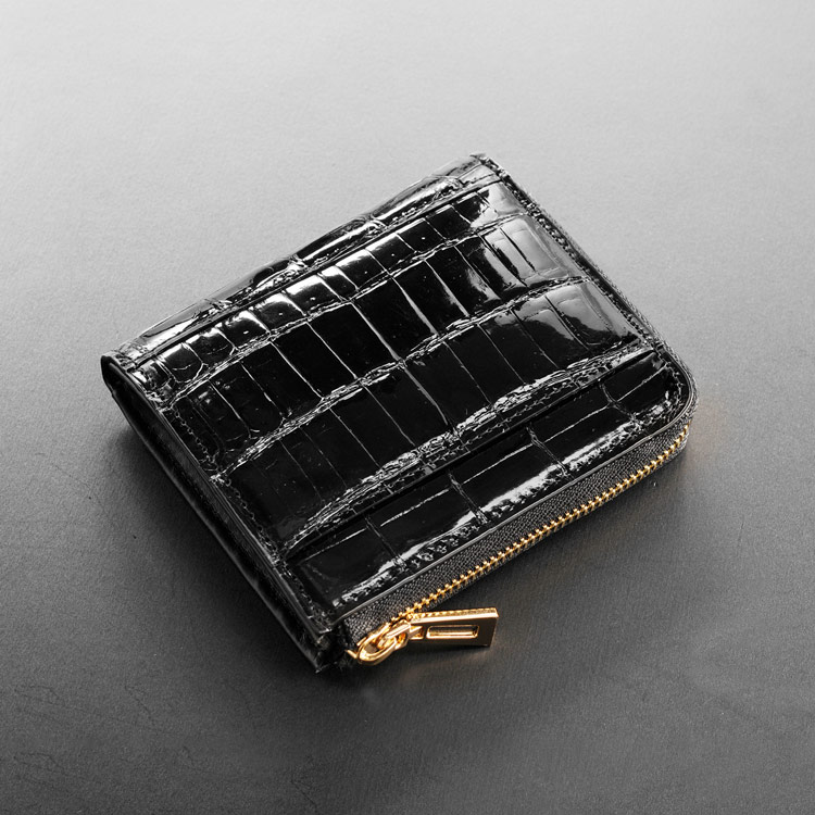 楽天市場】クロコダイル L字ファスナー 財布 メンズ コンパクト財布
