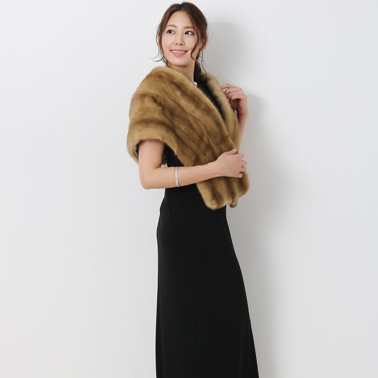 楽天市場】【訳あり】 パステルミンク ストール レディース ミンク