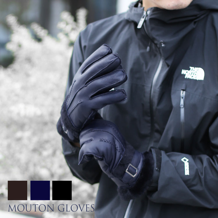 楽天市場】【10%offクーポン】ムートン 手袋 メンズ ダブルフェイス