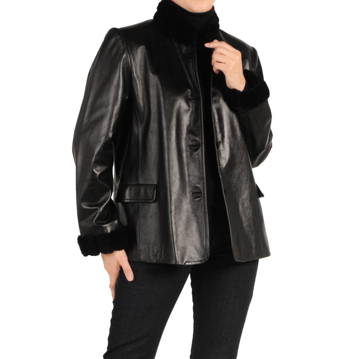 楽天市場】【40%offクーポン】ラム レザージャケット ヌートリア