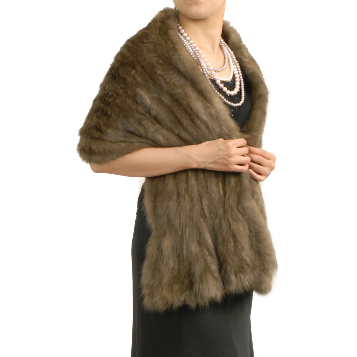 楽天市場】【40%offクーポン】ロシアン セーブル 編み込み ファー