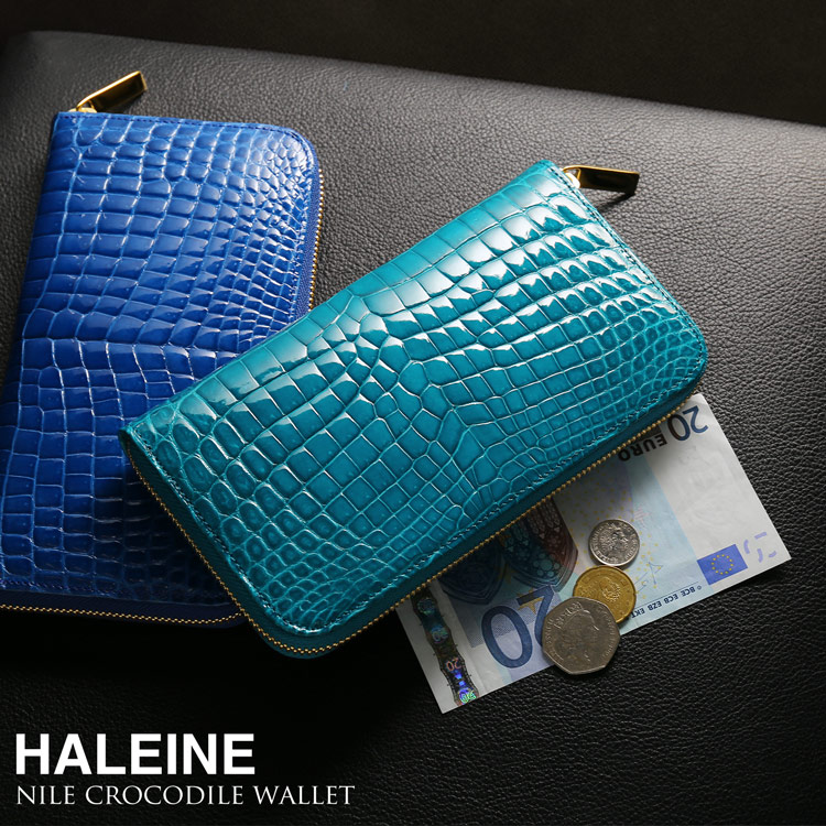 楽天市場】HALEINE クロコダイル 長財布 メンズ シャイニング マット