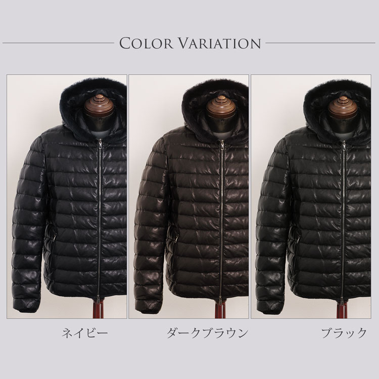 楽天市場】OLIVIERI オリヴィエリ ラム レザー ダウンジャケット