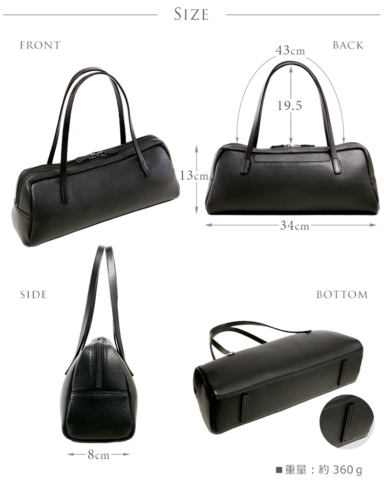 楽天市場】Jamale ブランド 牛革 ブラック フォーマル ハンドバッグ