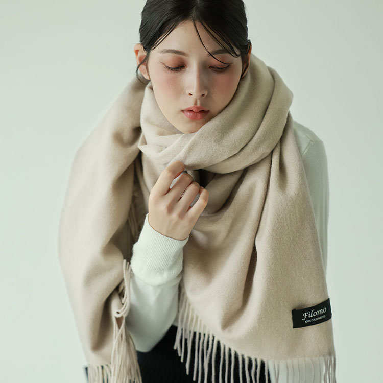 楽天市場】カシミヤ ストール レディース 大判 【200cm×70cm】 【名