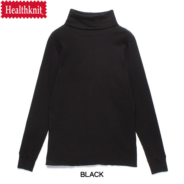楽天市場】Healthknit ヘルスニット ワッフル 長袖 タートルネックT