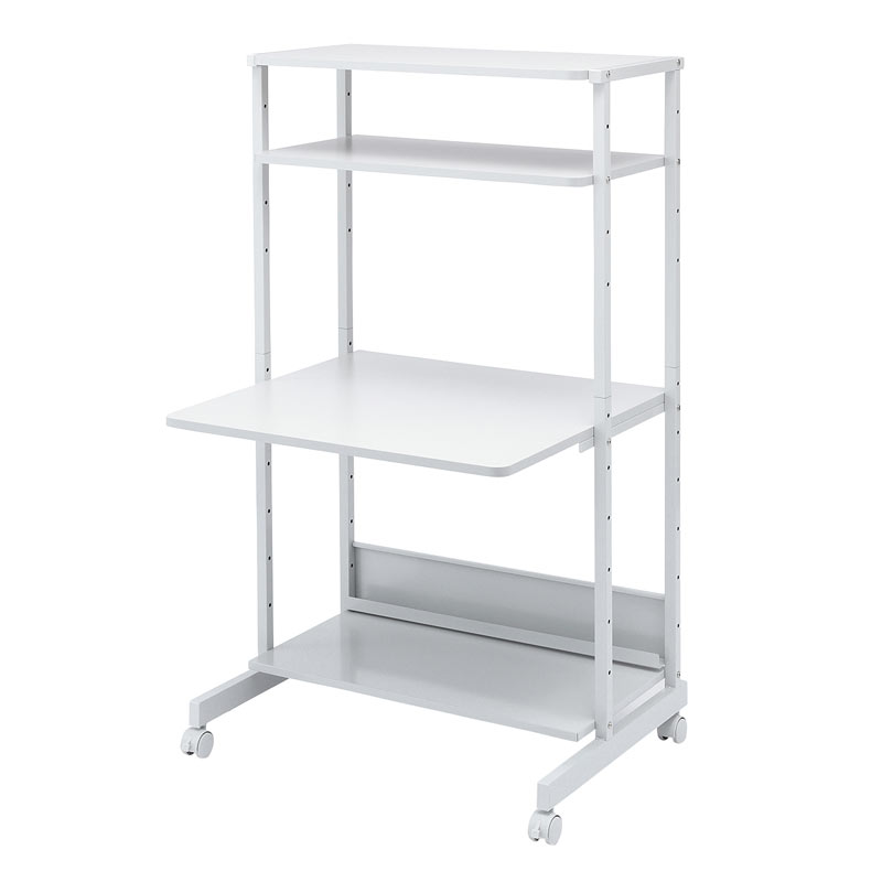 楽天市場】パソコンデスク 省スペース 収納 パソコンラック W800×D700