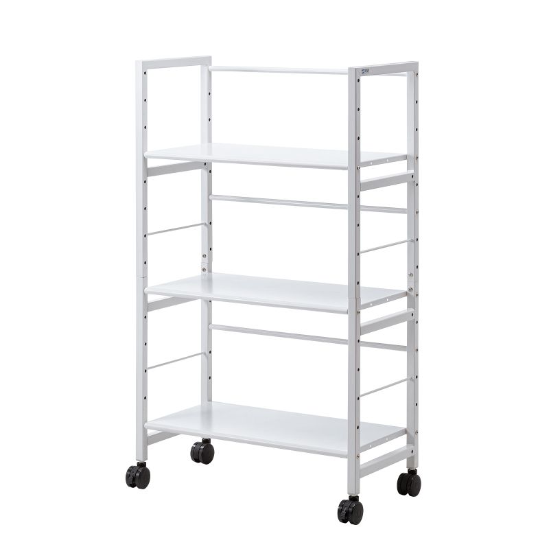 楽天市場】高耐荷重ワゴン 3段 キャスター付 耐荷重80kg 傾斜棚