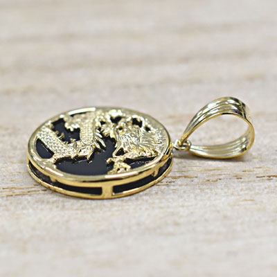 楽天市場】K18 18金 ドラゴン オニキス ブラック ネックレス