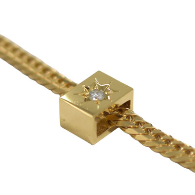 楽天市場】K18 ペンダント ネックレストップ 喜平 ダイヤ0.1ct