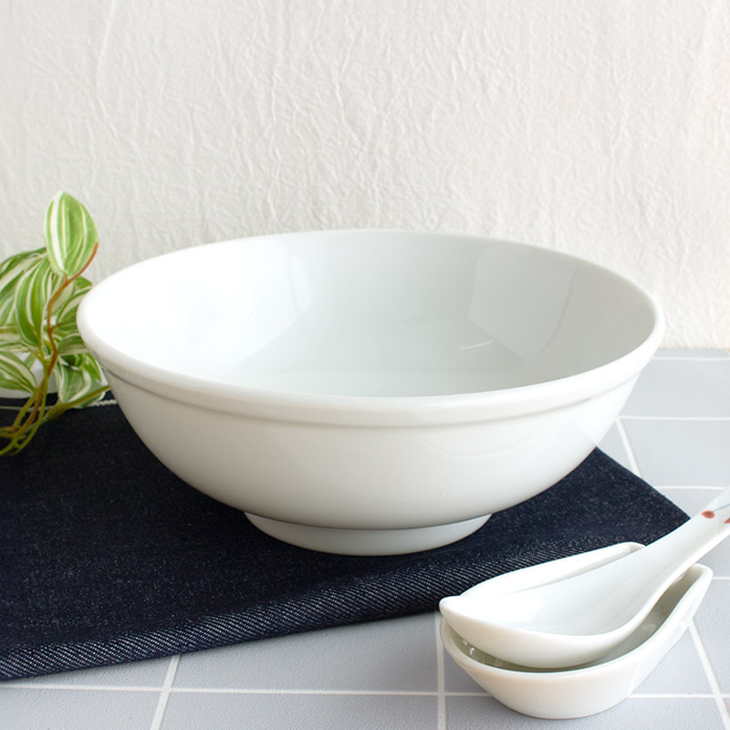 楽天市場】【アウトレット】白い 玉縁丼 20cm / 食器 和食器 中華食器