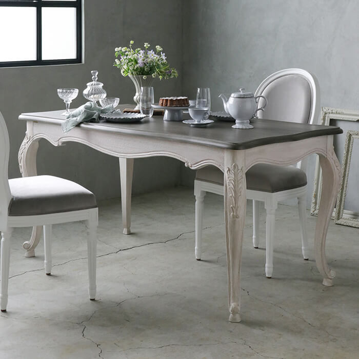 楽天市場】≪15％OFF≫ ダイニングテーブル 150cm BLANC D'IVOIRE