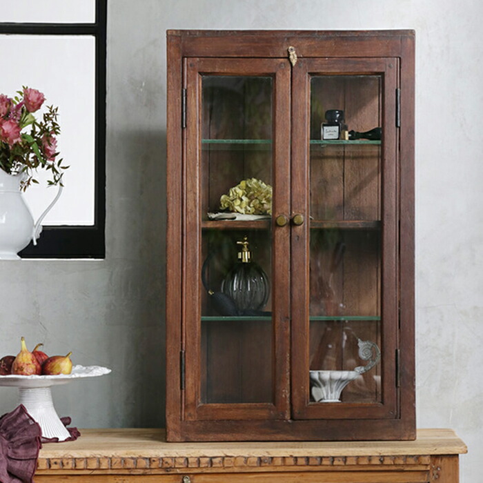 楽天市場】≪30％OFF≫ ヴィンテージ ウォール ショーケース ガラス