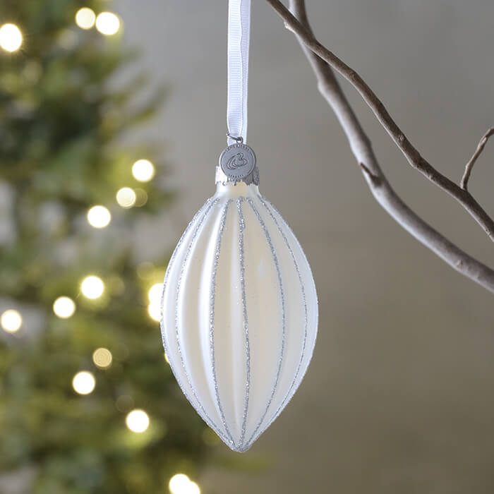 楽天市場】≪20％OFF≫ ガラスオーナメント Navina ホワイト