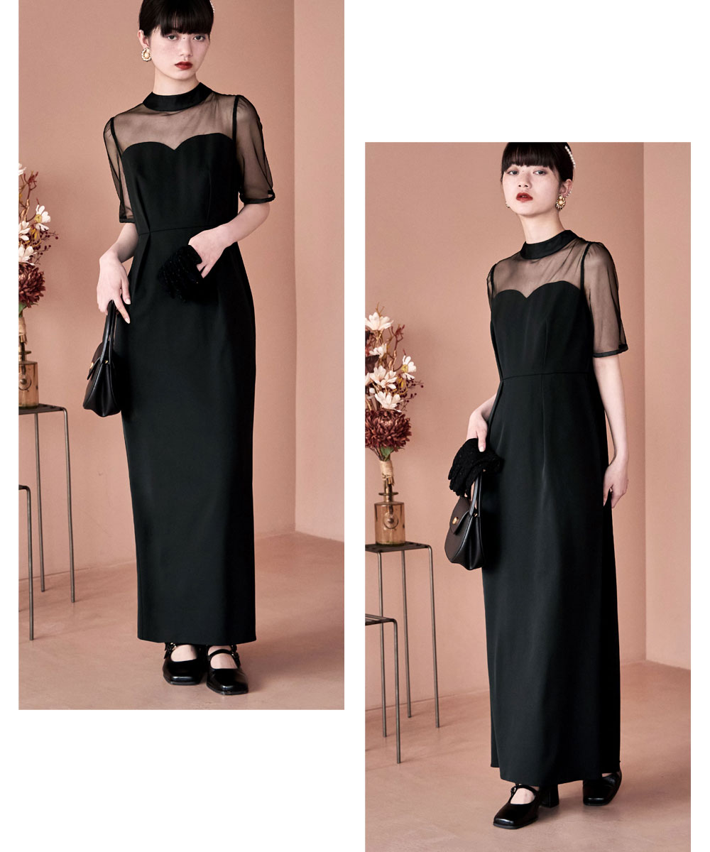 楽天市場】刺繍ペプラムビスチェ＆Iラインドレスセットアップ