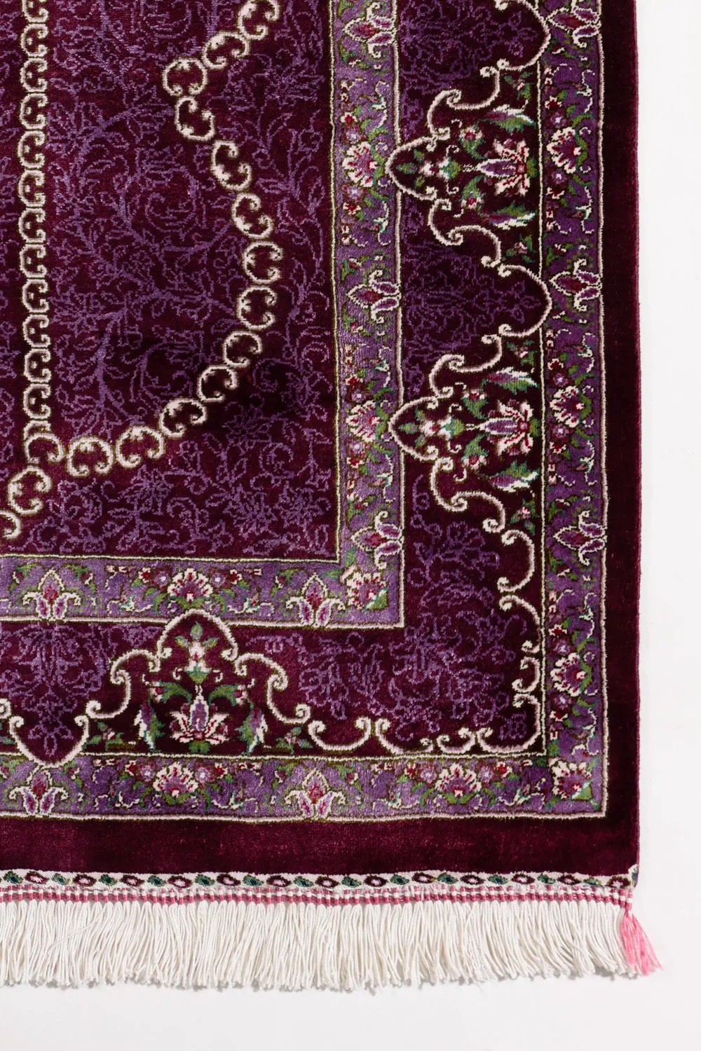 楽天市場】ペルシャ絨毯 クム産 ムサビ工房 シルク 約60cm x 95cm 玄関