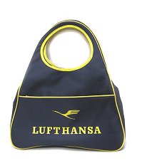 新品 LUFTHANSA ドイツ航空会社 ルフトハンザ ボストンバッグ 2way