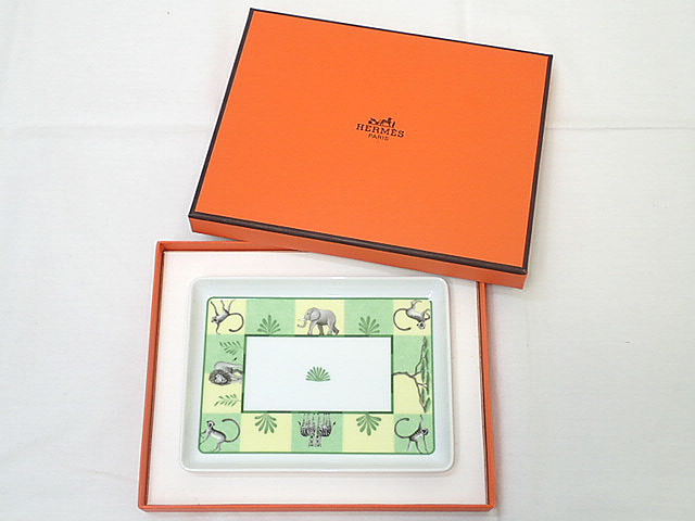 エルメス FROM JAPAN公式01様用エルメスアフリカスクエアプレート角皿