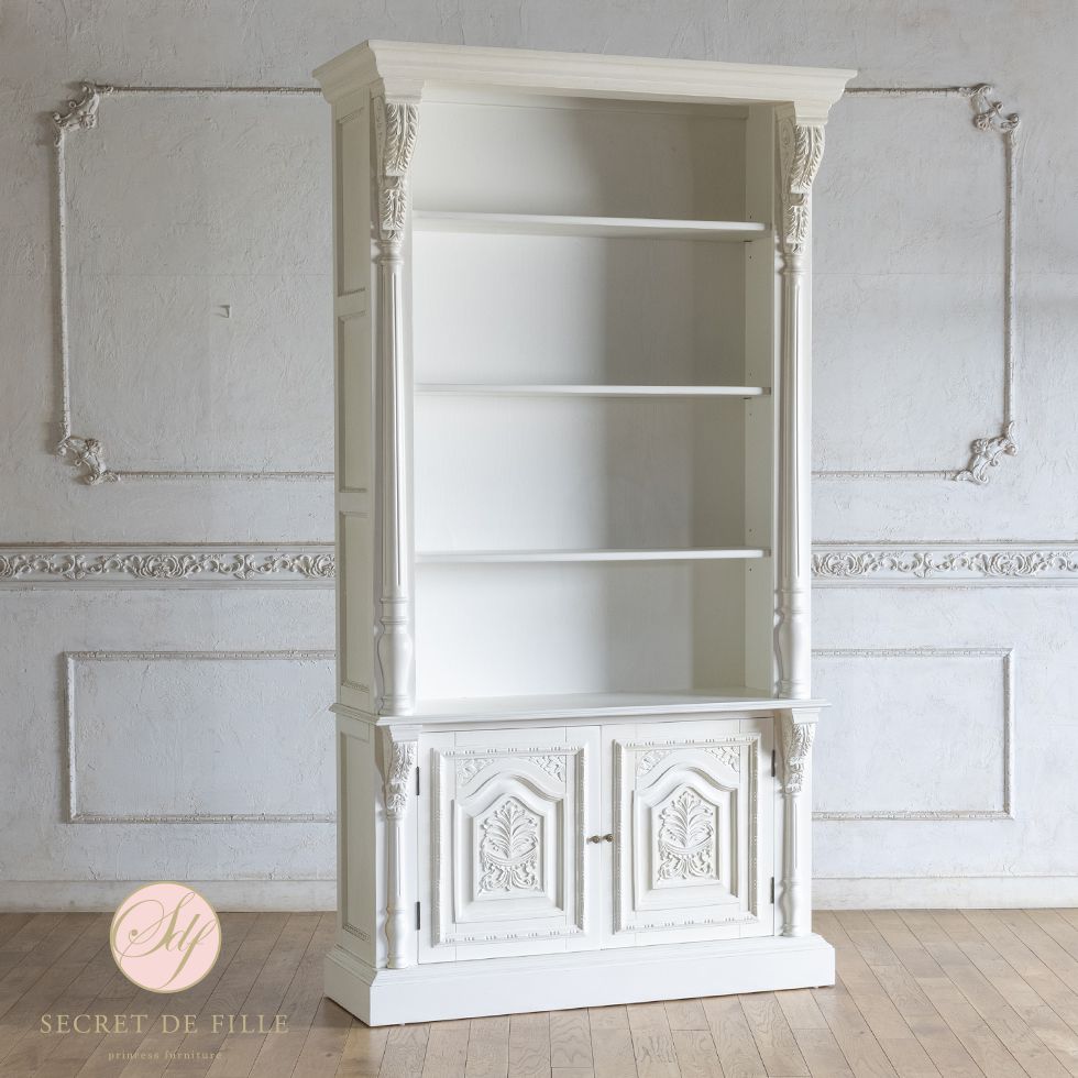 楽天市場】キャビネット 棚 アンティーク 調 家具 ロココ フレンチ