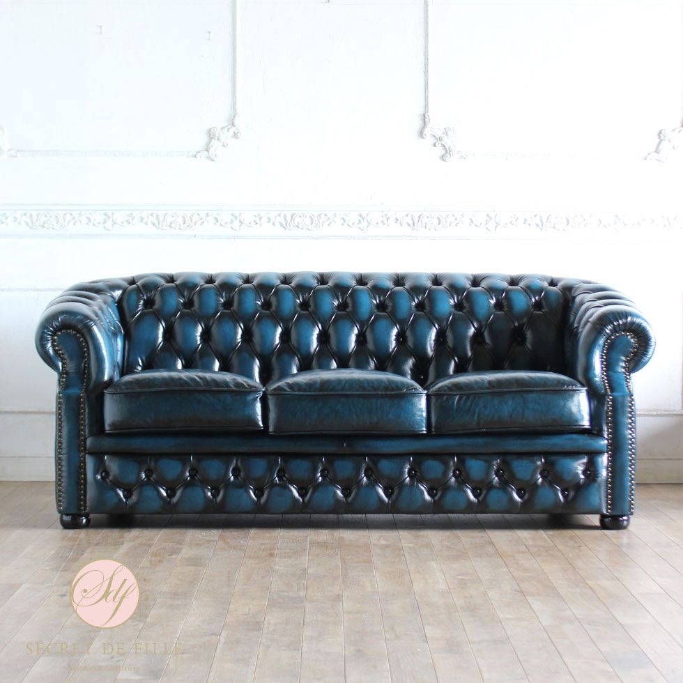 3人掛け チェスターフィールドソファー 本革」の人気商品一覧 | 安い