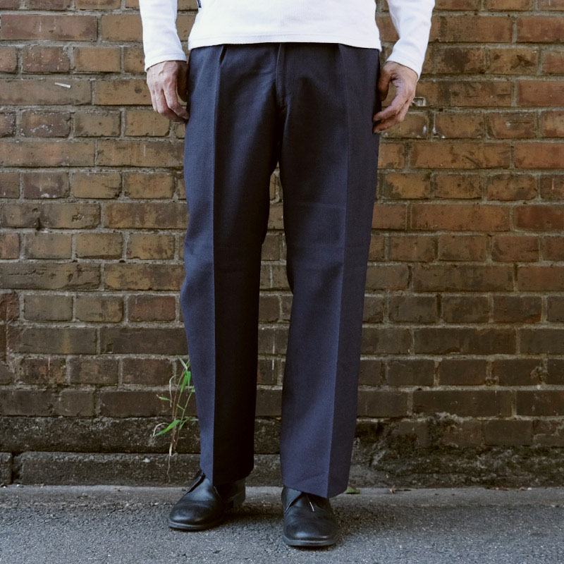 楽天市場】フランス軍 ウール ドレスパンツ ネイビー デッドストック