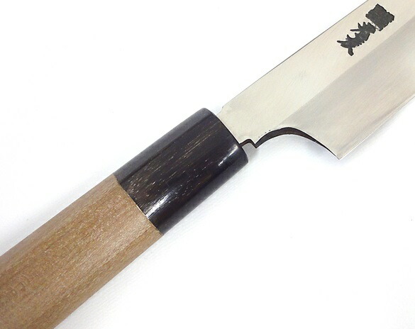 楽天市場】光友 特上 本焼入柳刃包丁 正夫特鋼光 水牛口 栗型柄300mm