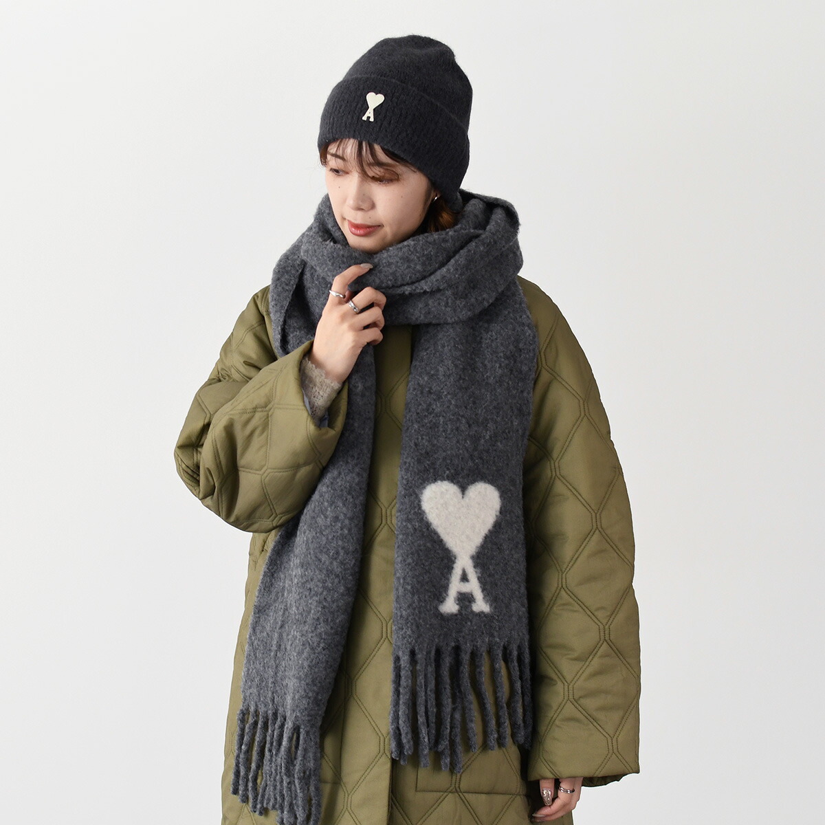 楽天市場】AMI ALEXANDRE MATTIUSSI AMI DE COEUR アミパリス マフラー