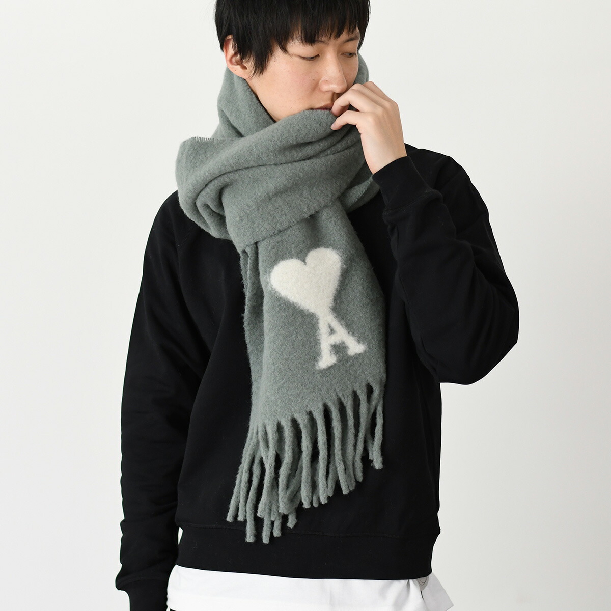 楽天市場】AMI ALEXANDRE MATTIUSSI AMI DE COEUR アミパリス マフラー