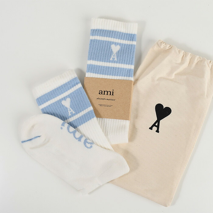 新品正規品】Amiparis ロゴソックス ベージュ 楽天市場】AMI ALEXANDRE
