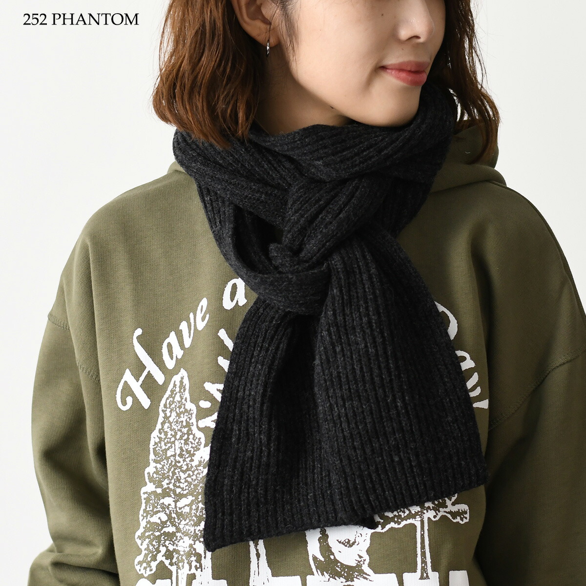 楽天市場】GANNI ガニー マフラー ストール リブニットマフラー A5120