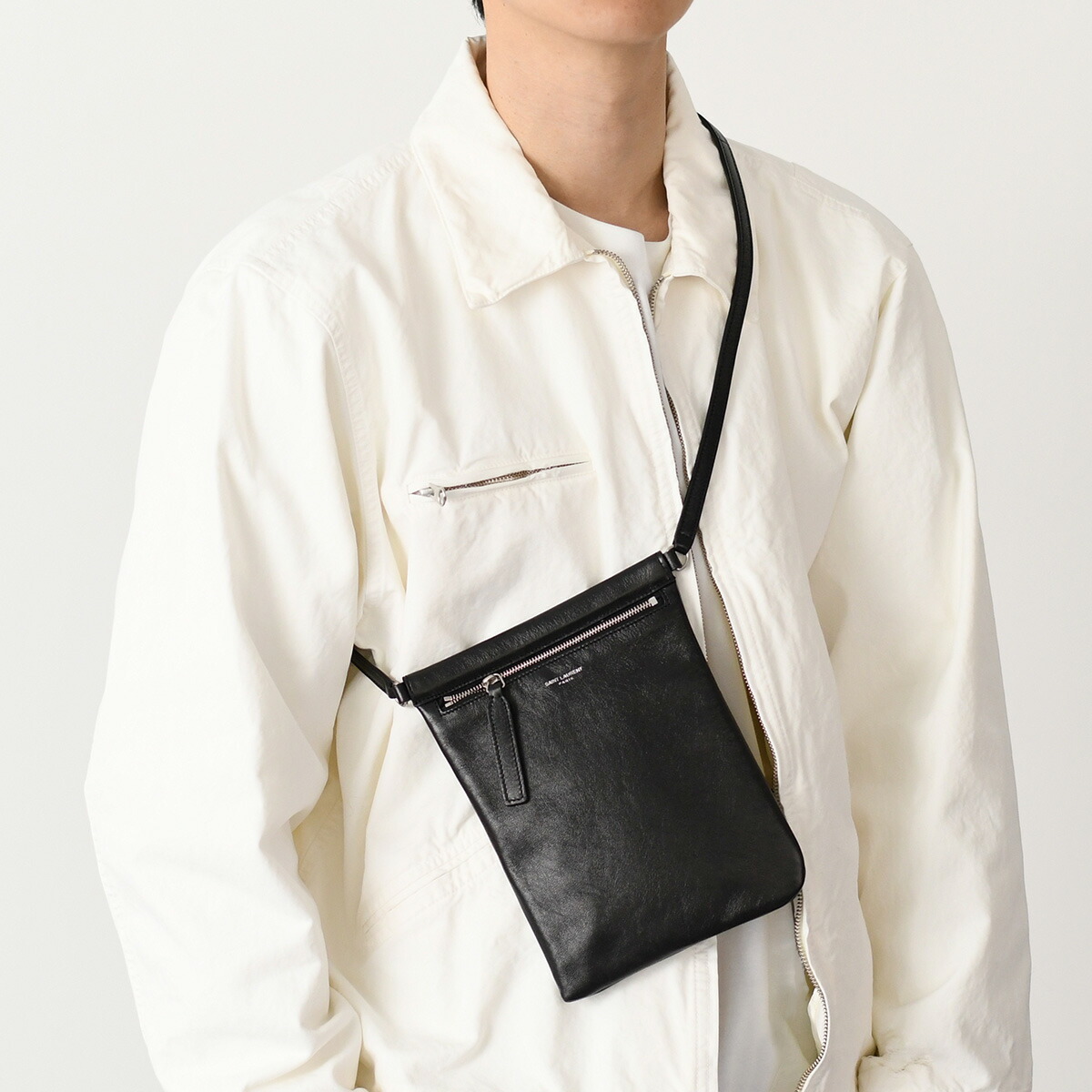 楽天市場】SAINT LAURENT サンローラン バッグ フラット ショルダー