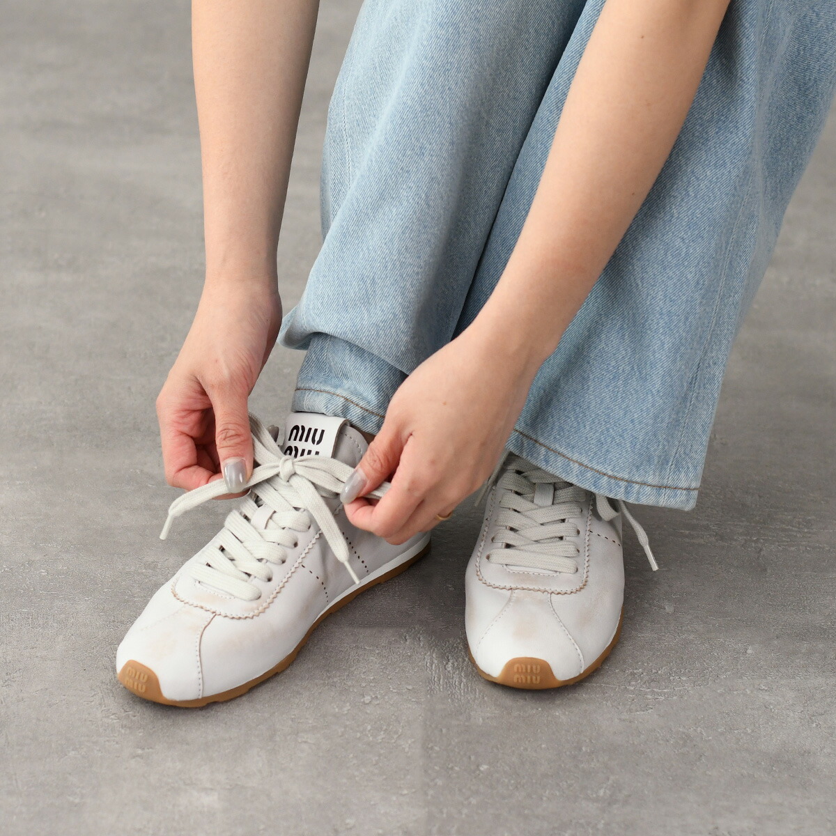 楽天市場】MIU MIU ミュウミュウ シューズ 靴 スニーカー プリューム