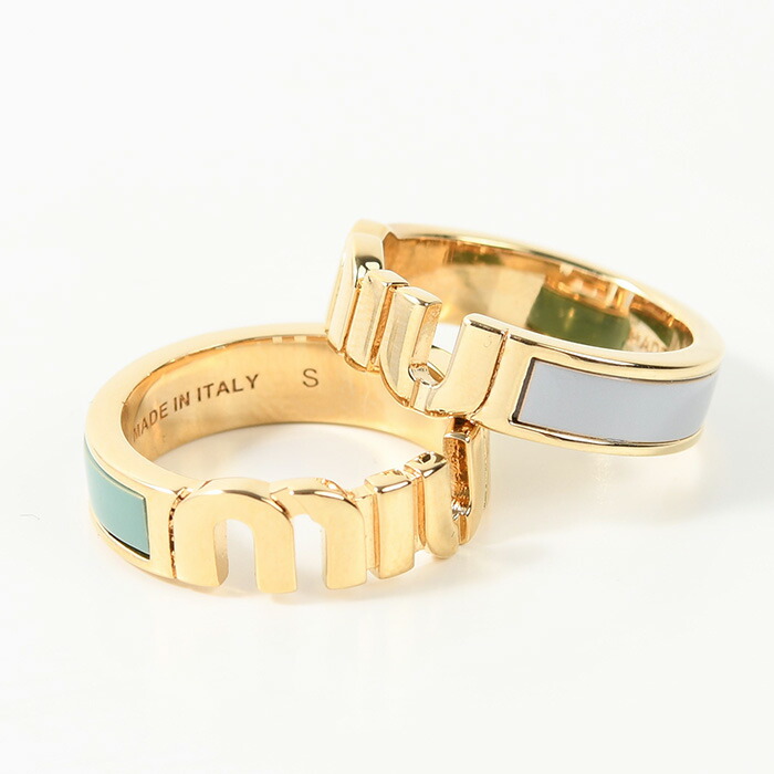 楽天市場】MIU MIU ミュウミュウ アクセサリー 指輪 エナメルメタル