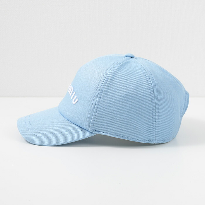 楽天市場】MIU MIU ミュウミュウ キャップ 帽子 ドリル ベースボール