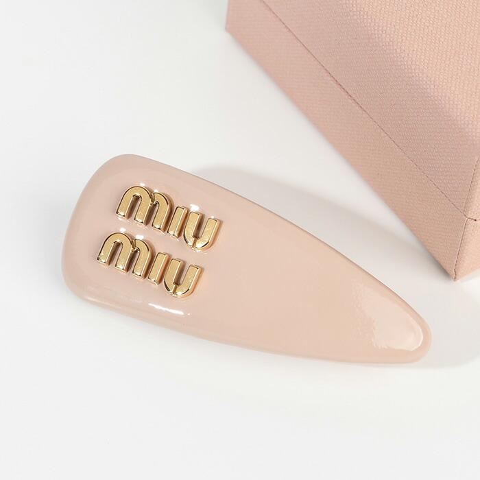 楽天市場】MIU MIU ミュウミュウ ヘアアクセサリー パテントレザー