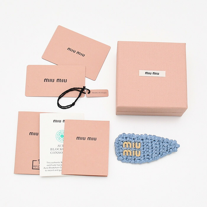 楽天市場】MIU MIU ミュウミュウ ヘアアクセサリー クリップ アクセ