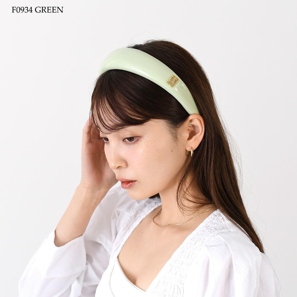 楽天市場】MIU MIU ミュウミュウ ヘアバンド ヘアアクセサリー