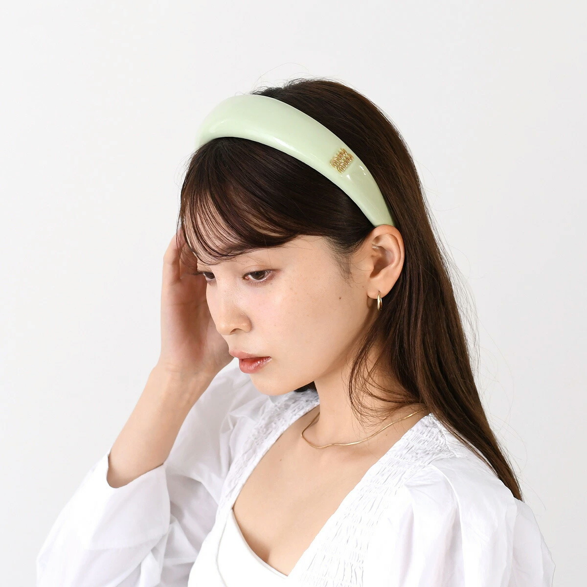 楽天市場】MIU MIU ミュウミュウ ヘアバンド ヘアアクセサリー