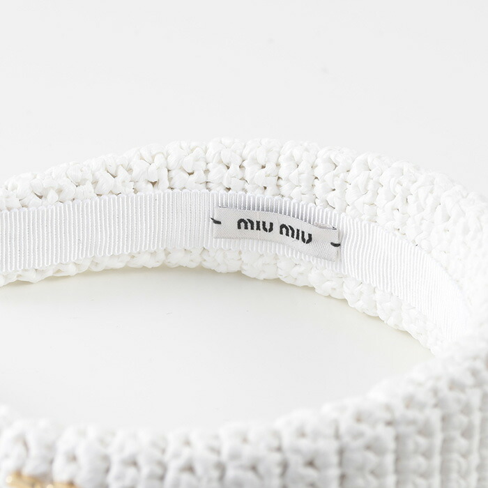 楽天市場】MIU MIU ミュウミュウ ヘアアクセサリー カチューシャ