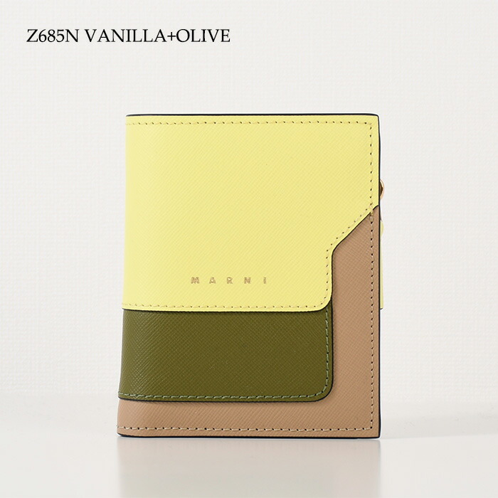 楽天市場】MARNI マルニ 財布 二つ折り財布 SAFFIANO バイカラー 2