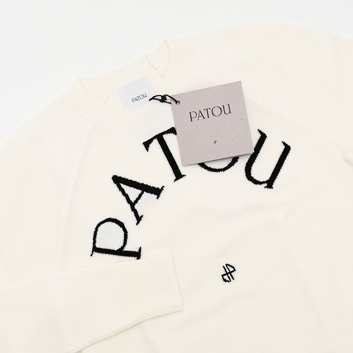 楽天市場】PATOU パトゥ ニット トップス ウールブレンド ロゴトップス